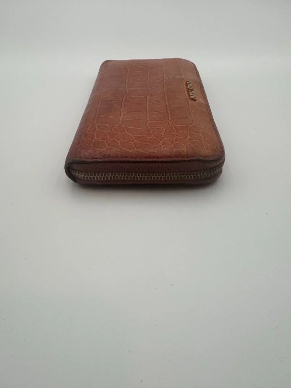 Miu Miu Crocodile Zipper Wallet